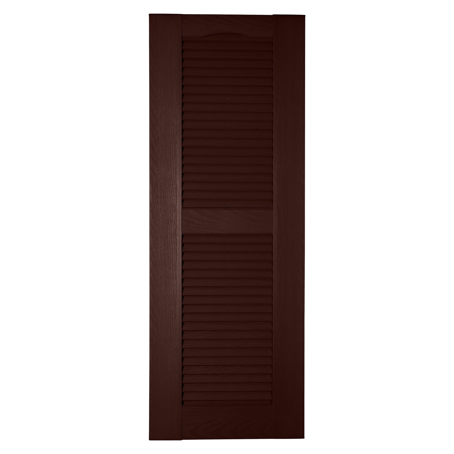 RELIABILT 17.75-in W x 78-in H Burgundy Louvered Polypropylene Exterior Shutters ( 2 -Pack )