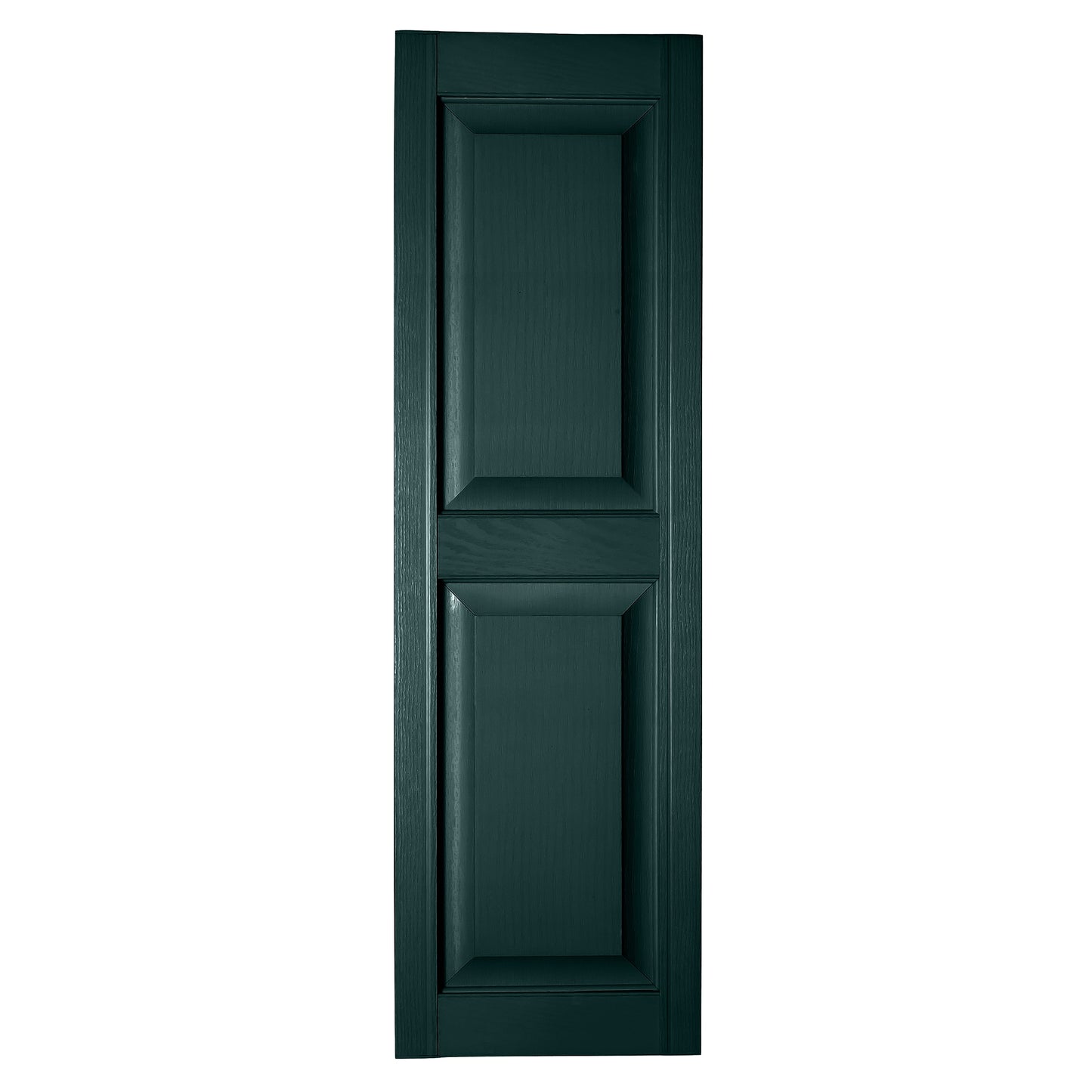 RELIABILT 14.5-in W x 80-in H Ebony Green Raised panel Polypropylene Exterior Shutters ( 2 -Pack )
