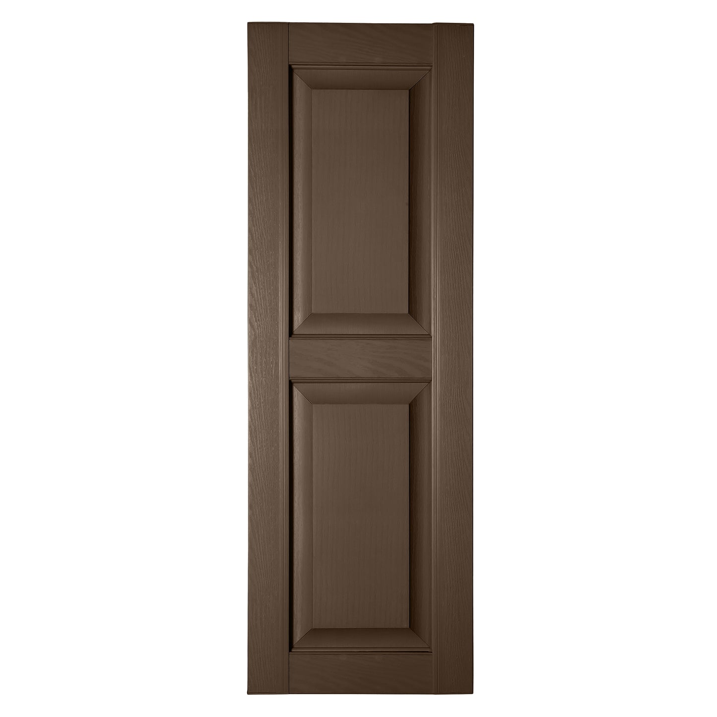 RELIABILT 16.25-in W x 76-in H Bronze Raised panel Polypropylene Exterior Shutters ( 2 -Pack )