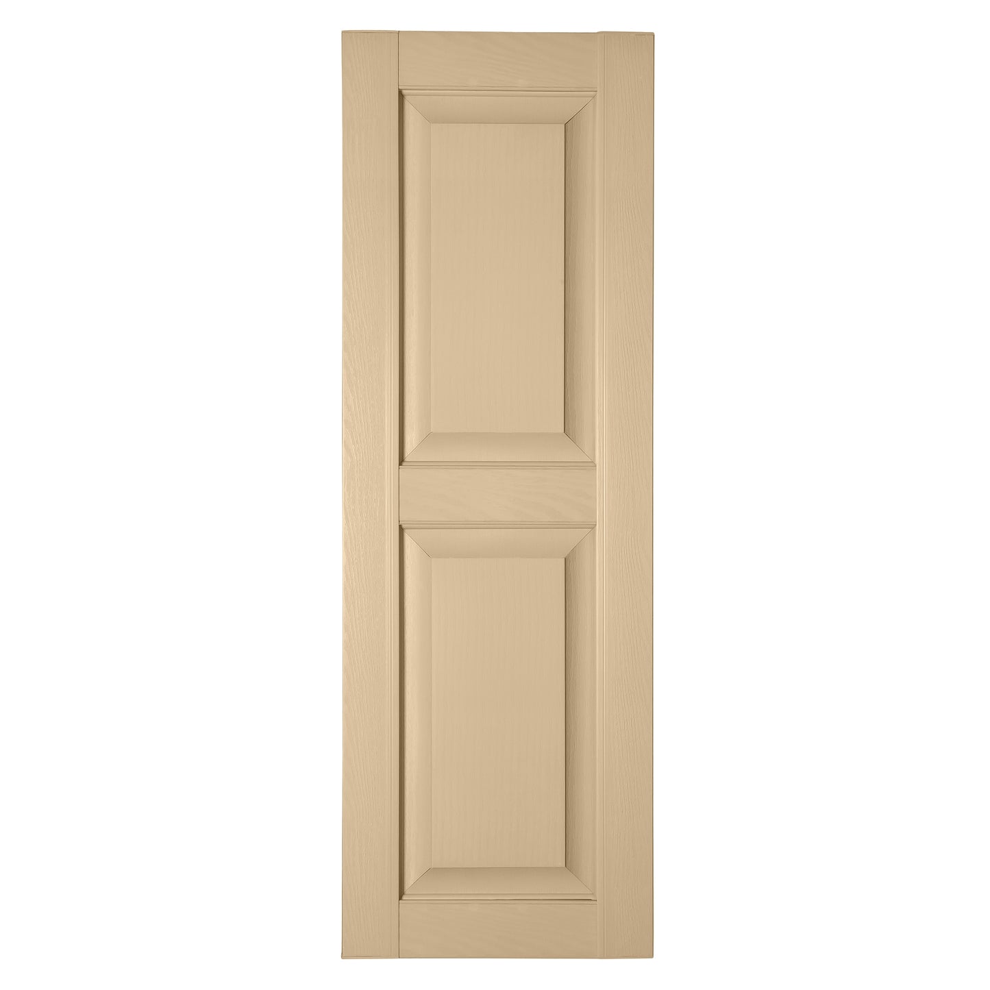 RELIABILT 16.25-in W x 83-in H Sandalwood Raised panel Polypropylene Exterior Shutters ( 2 -Pack )