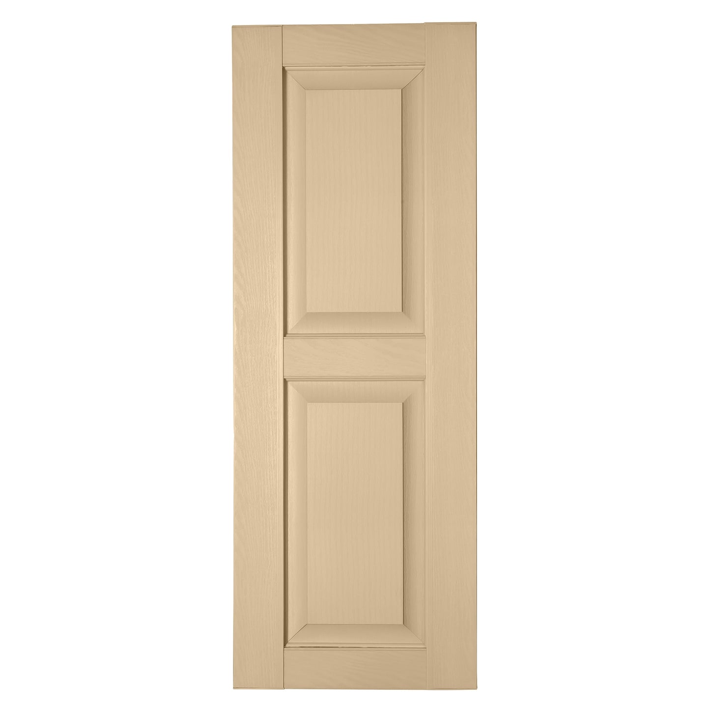 RELIABILT 17.75-in W x 82-in H Sandalwood Raised panel Polypropylene Exterior Shutters ( 2 -Pack )