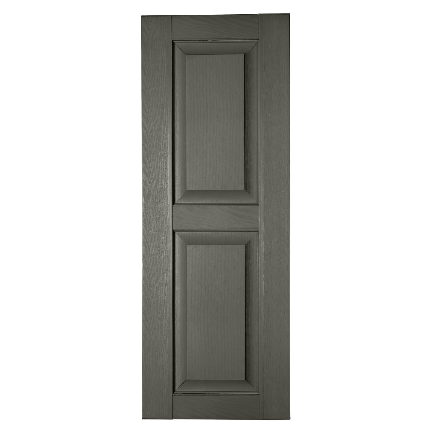 RELIABILT 17.75-in W x 77-in H Dove Gray Raised panel Polypropylene Exterior Shutters ( 2 -Pack )
