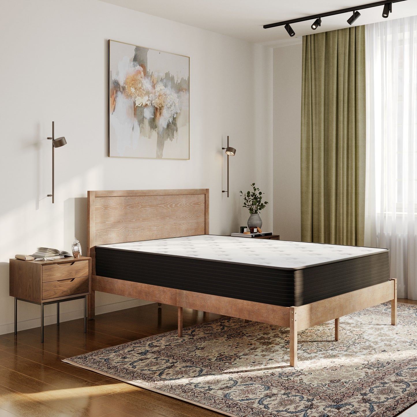 Flash Furniture Dream Cooling Gel 10 Inch CertiPUR-US Certified Foam and Pocket Spring Hybrid Mattress; Queen Mattress in a Box