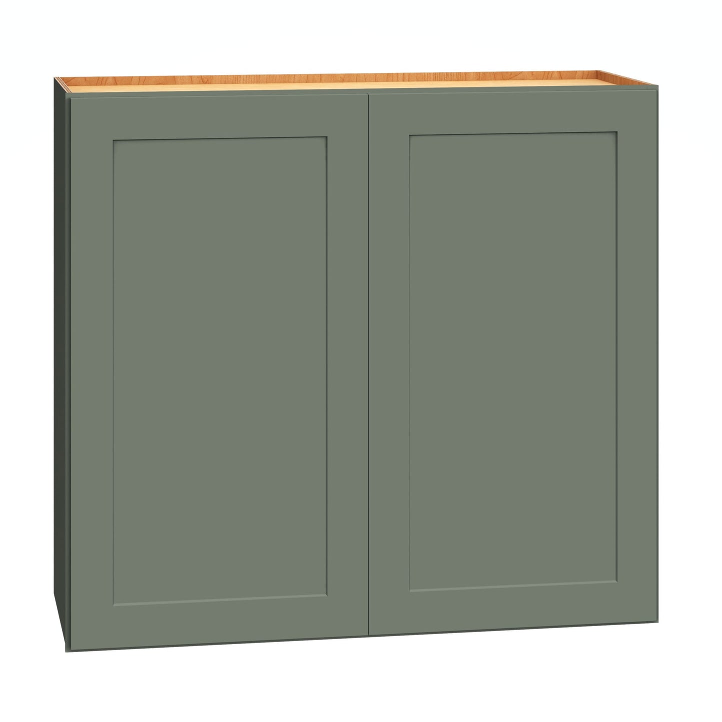 Diamond Express Jamestown 33-in W x 30-in H x 12-in D Retreat Green Wall Fully Assembled Plywood Cabinet Recessed Panel Shaker