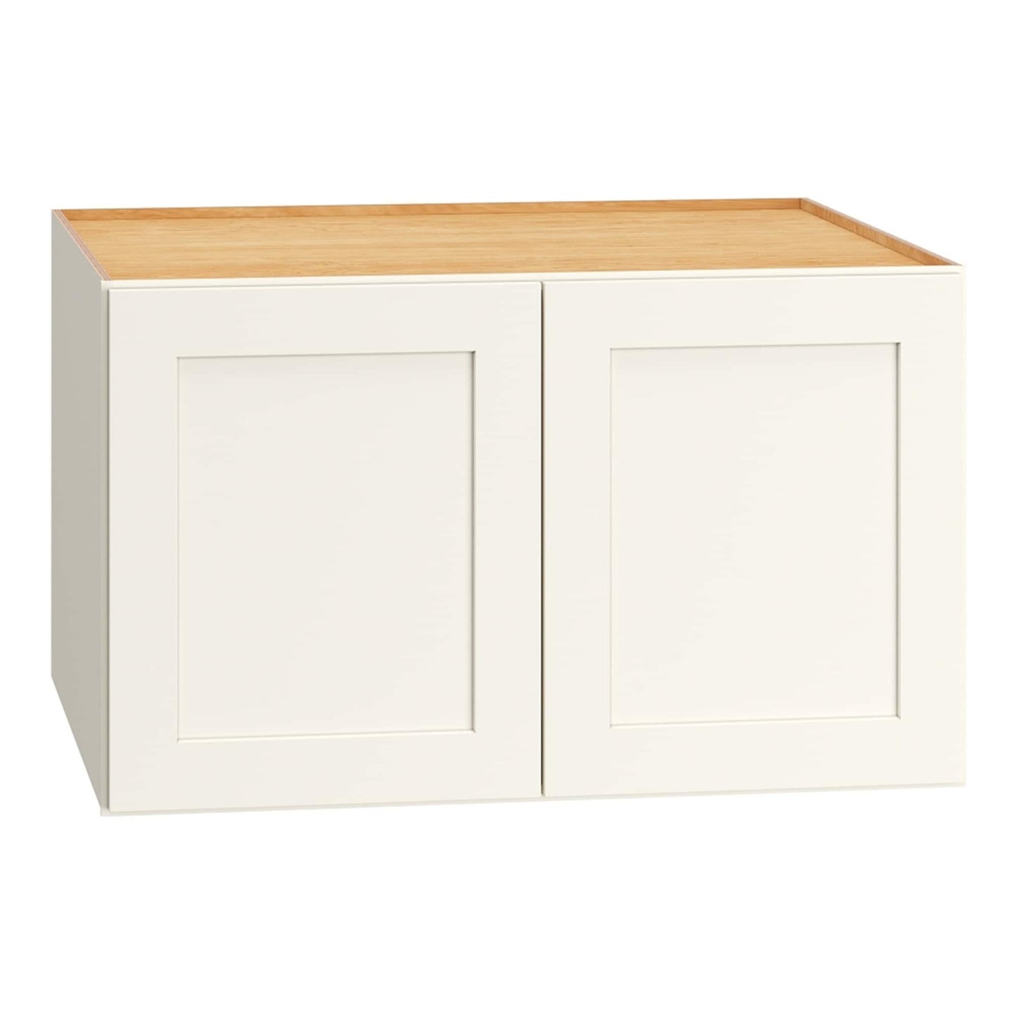 Diamond Express Jamestown 30-in W x 18-in H x 24-in D White Wall Fully Assembled Plywood Cabinet Recessed Panel Shaker