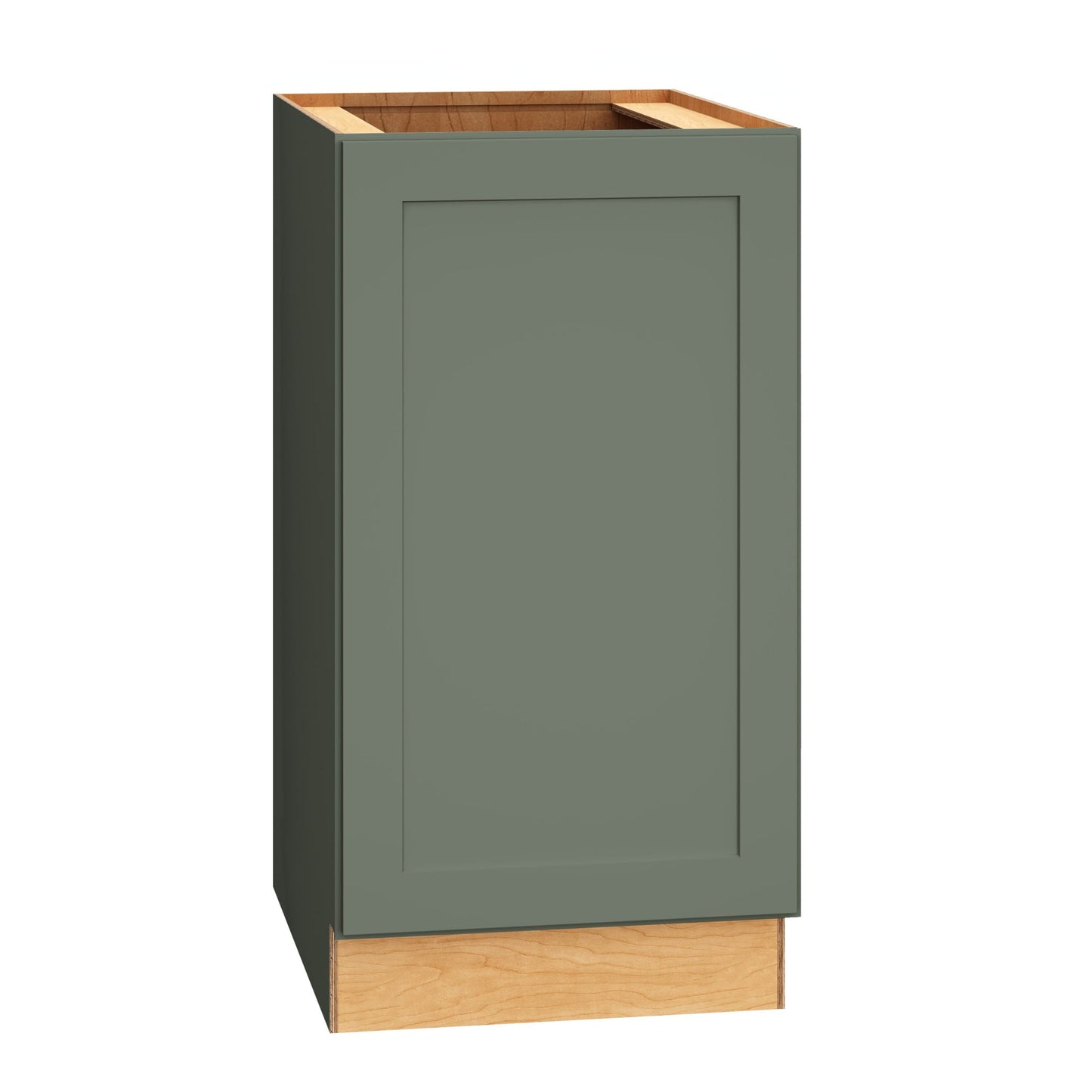 Diamond Express Jamestown 18-in W x 34.5-in H x 24-in D Retreat Green Base Fully Assembled Plywood Cabinet Recessed Panel Shaker