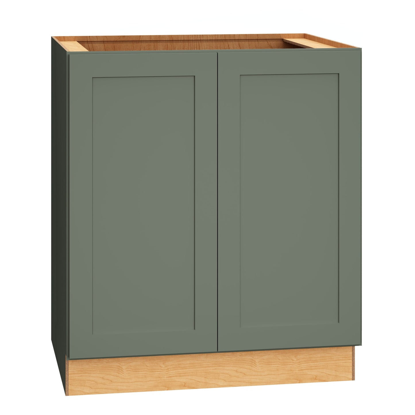 Diamond Express Jamestown 30-in W x 34.5-in H x 24-in D Retreat Green Base Fully Assembled Plywood Cabinet Recessed Panel Shaker