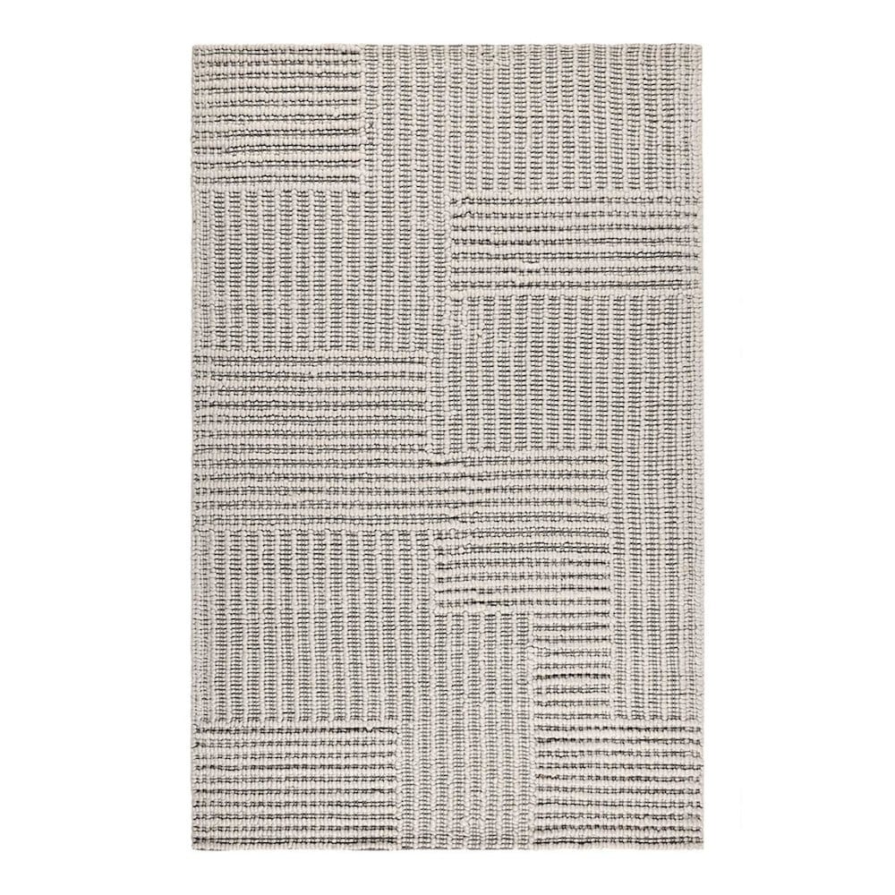 Classic Home Clayton 5'x8' Recycled Fabric Handwoven Sustainable Gray Accent Area Rug