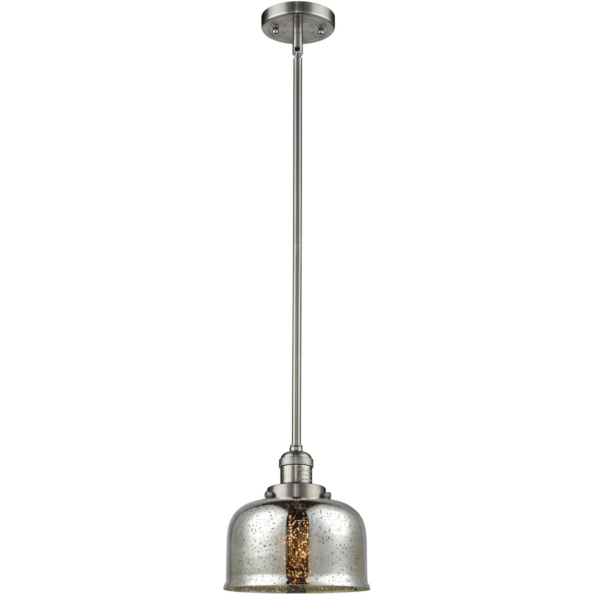 Innovations Lighting 201S-SN-G78 Franklin Restoration Bell Mini Pendant Brushed Satin Nickel
