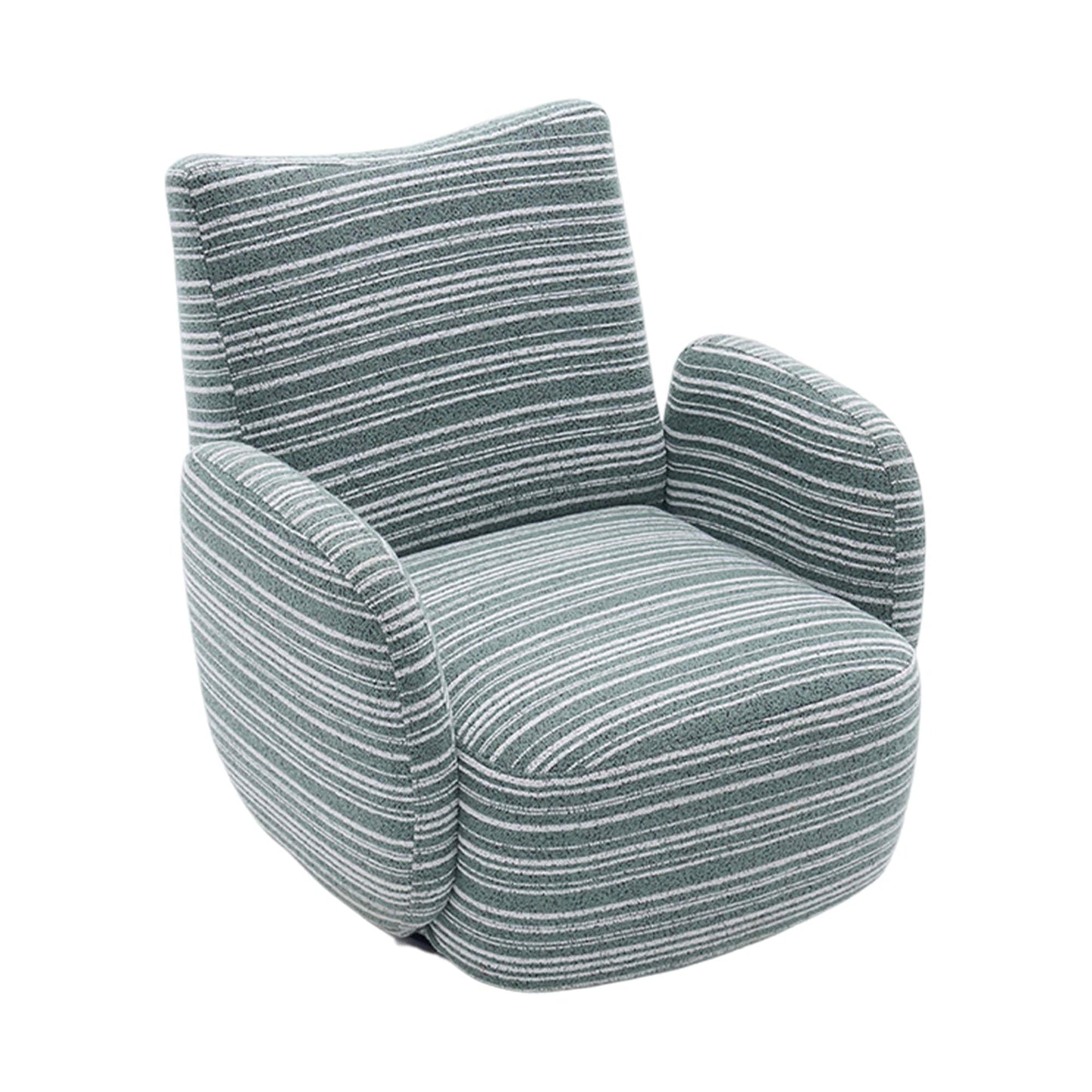Damerin 31.1-in W Modern Mint Green Boucle Swivel Accent Armchair