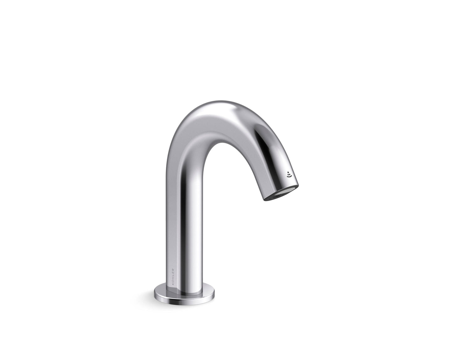 KOHLER Oblo Polished Chrome Single hole Touchless Low-arc Commercial Touchless Bathroom Sink Faucet