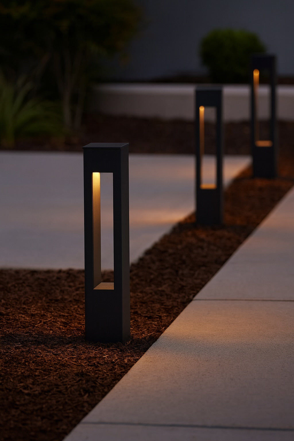 Hinkley Atlantis 500 -Lumens 50 -Watt Satin Black Low voltage Hardwired Outdoor Path Light ( 2700-K )