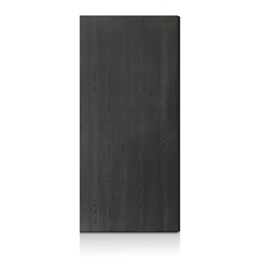 CALHOME 36-in x 82-in Black Flush Textured Hollow core Prefinished MDF Slab Door