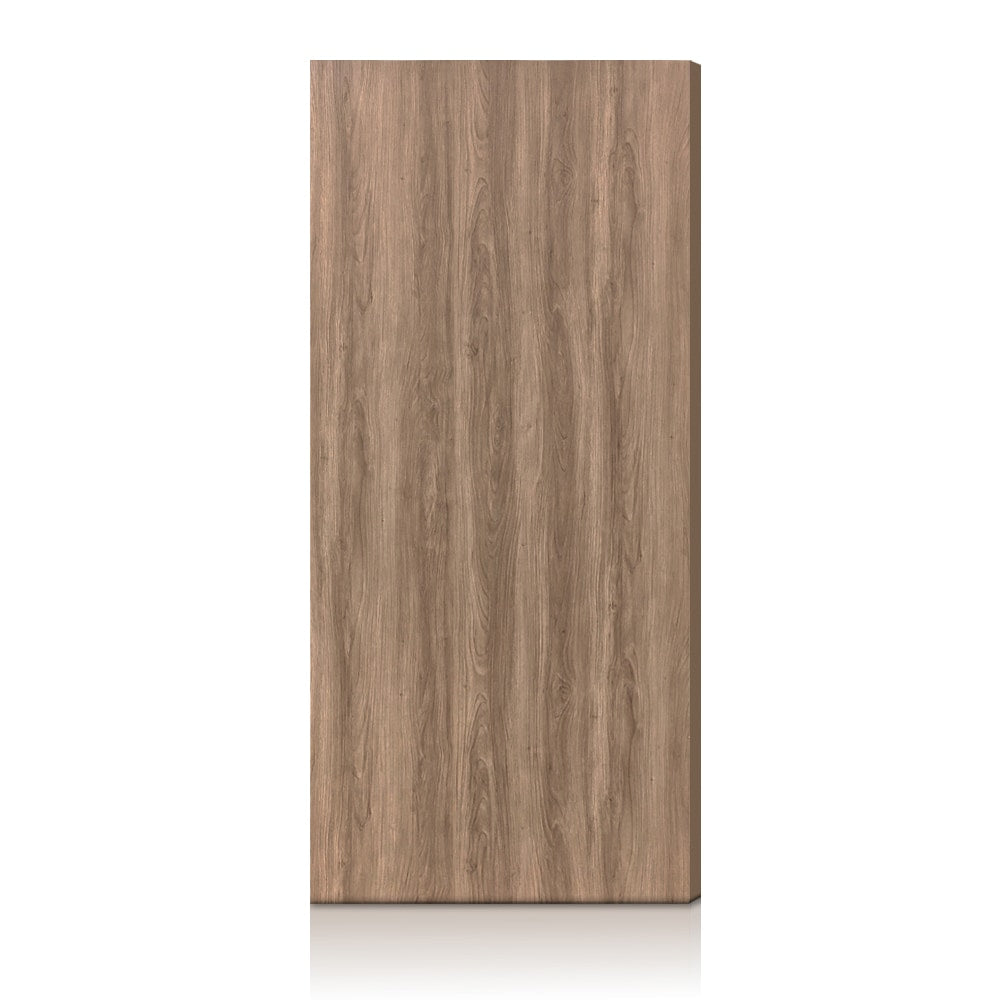 CALHOME 38 in. x 96 in. Walnut Texture Flush Hollow Core Composite Interior Door Slab