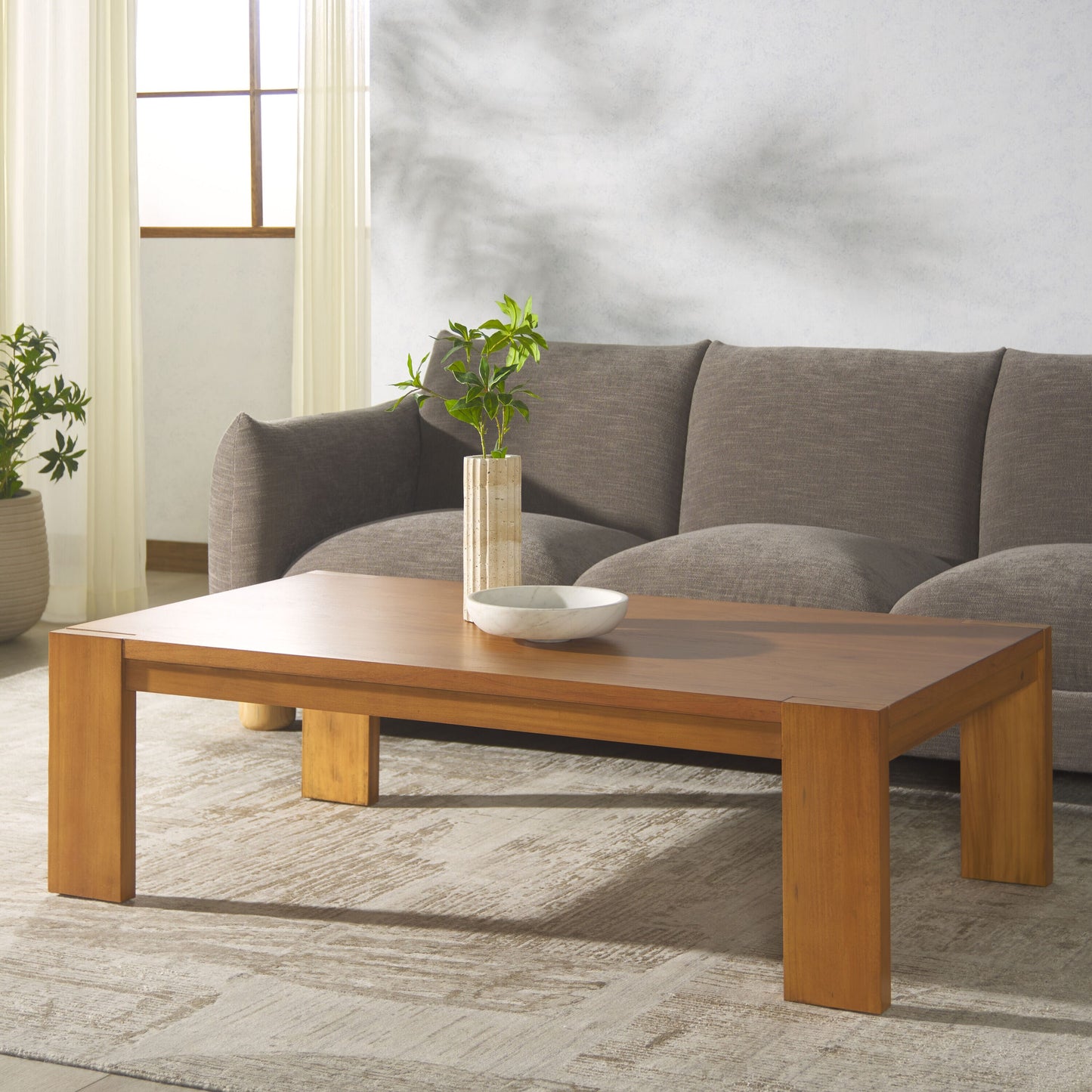 Safavieh Nikole Rectangle Wood Coffee Table/Natural