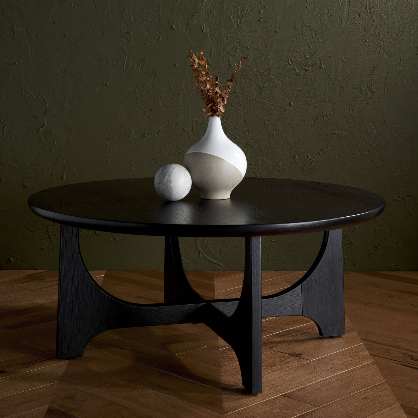 Safavieh Sasha Scandinavian Style Wood Coffee Table/Black