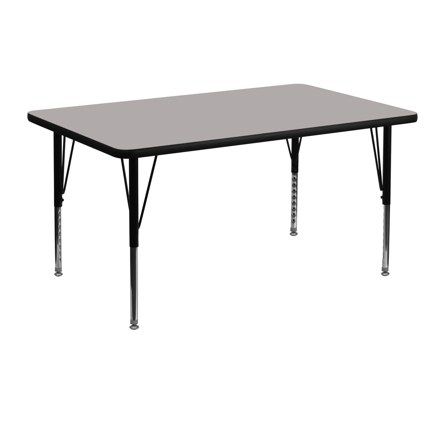 Emma + Oliver 30x48 Grey HP Laminate Preschool Activity Table