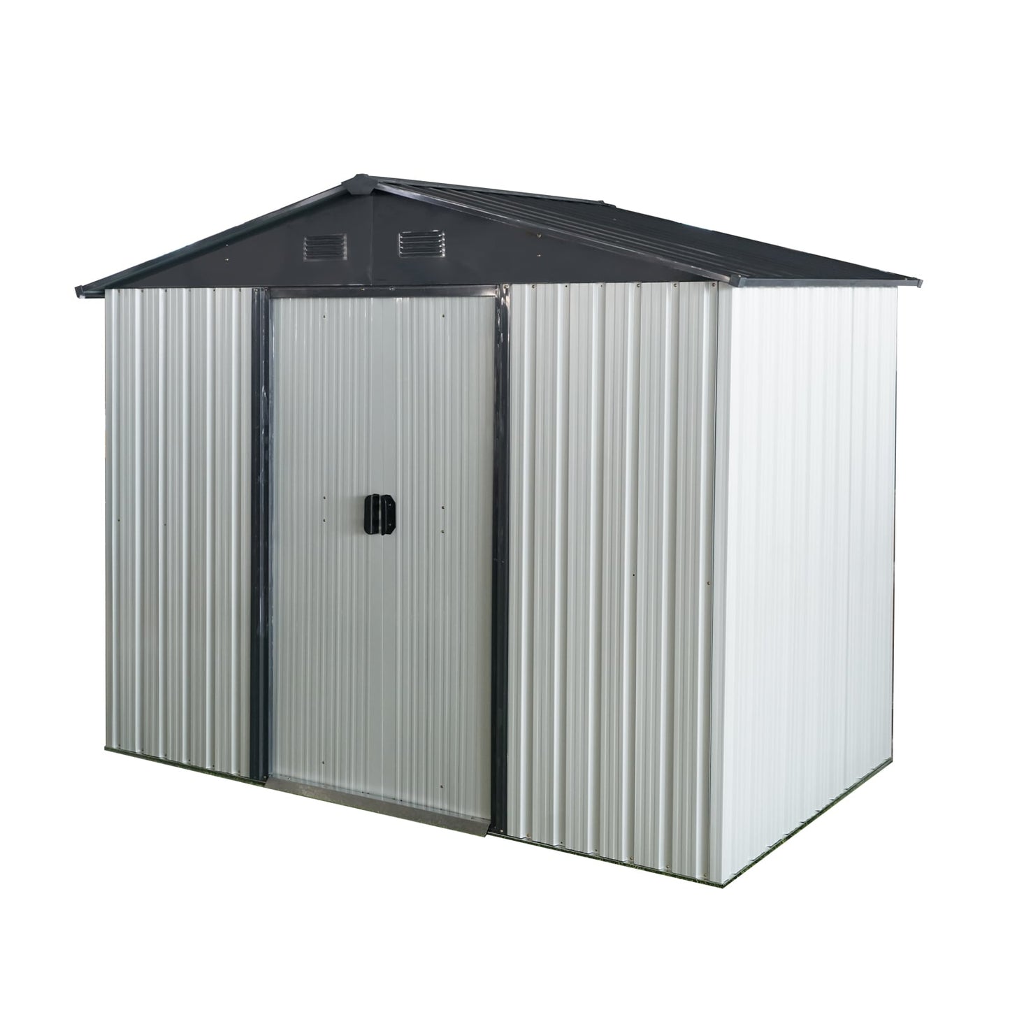 Maocao Hoom 7.74-ft x 4.3-ft Galvanized steel Metal Storage Shed