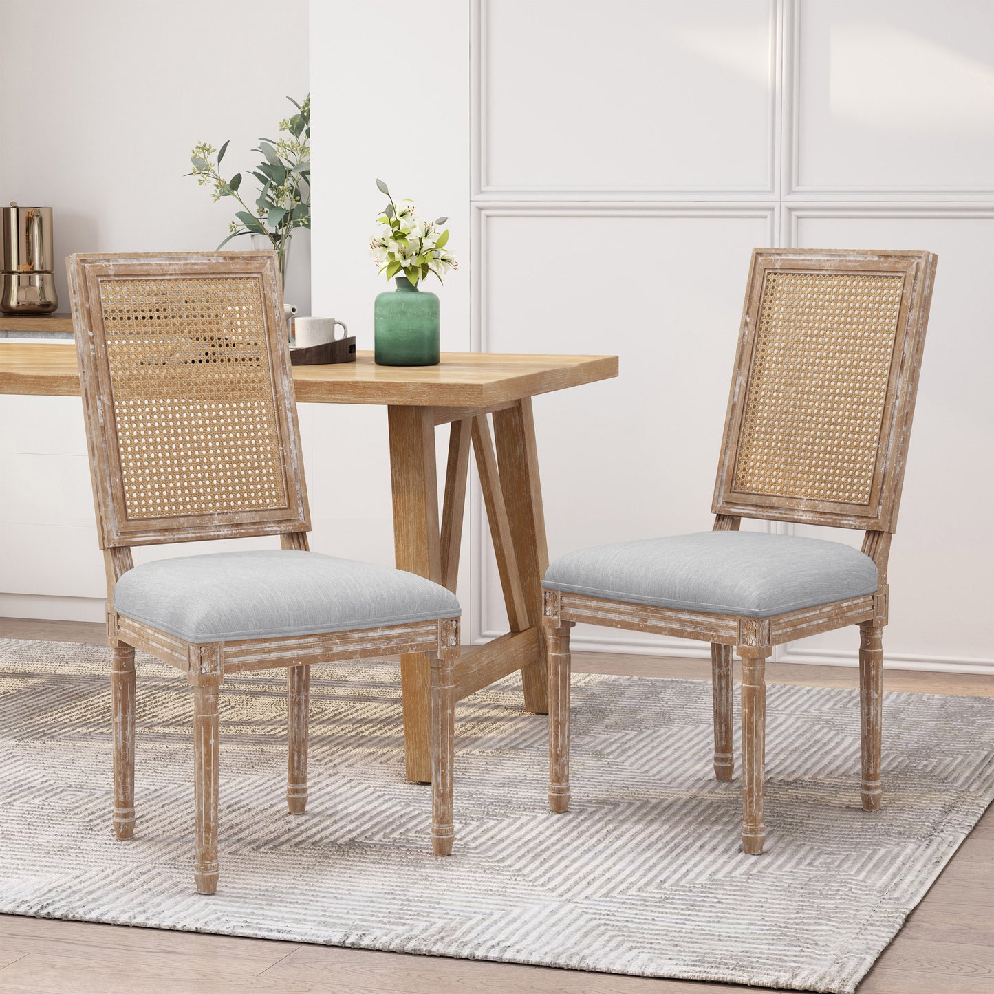 LOVMOR DINING CHAIR SET OF 2 PCS