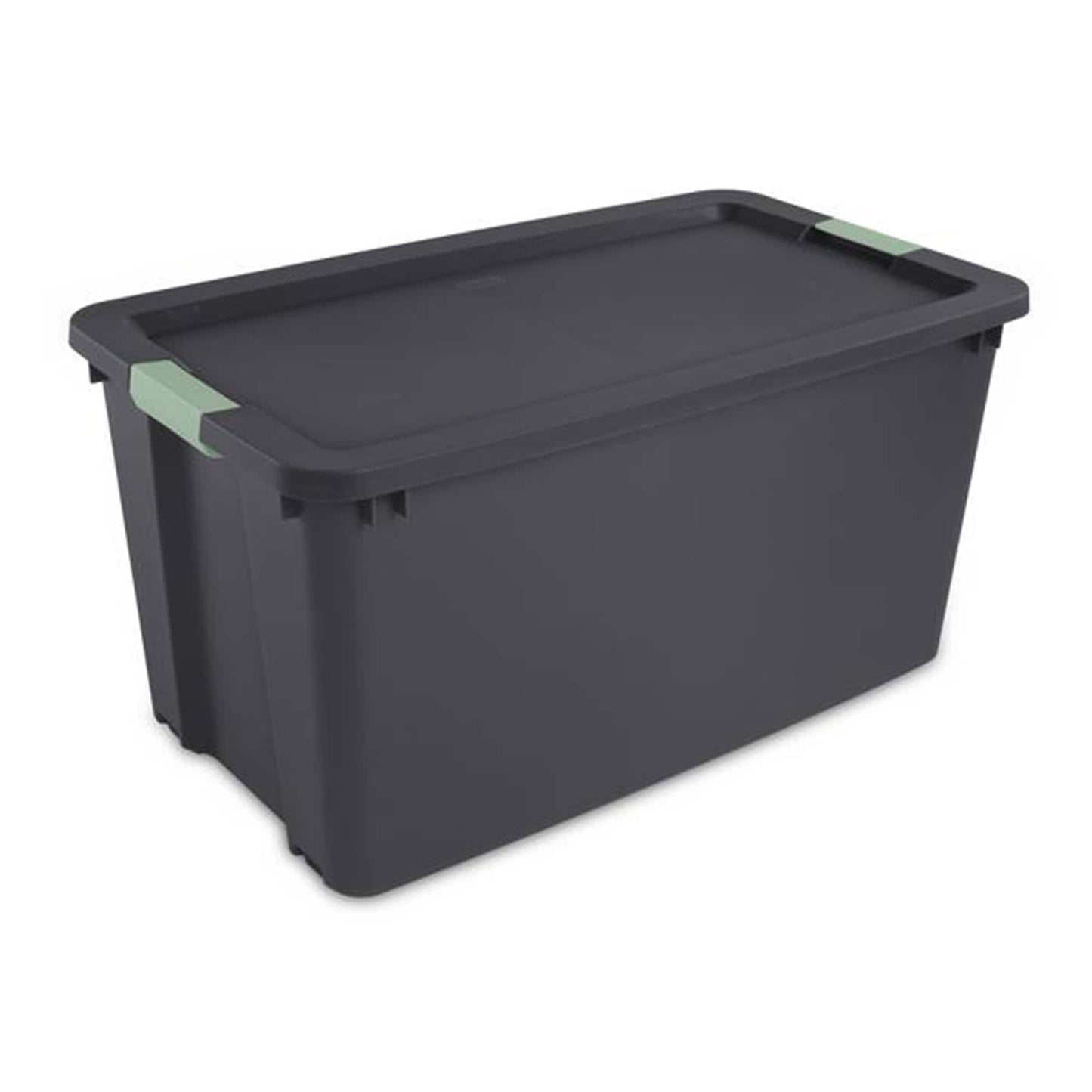 Sterilite 8 Pack 45 Gallon Wheeled Latch Tote Stackable Plastic Storage Bin