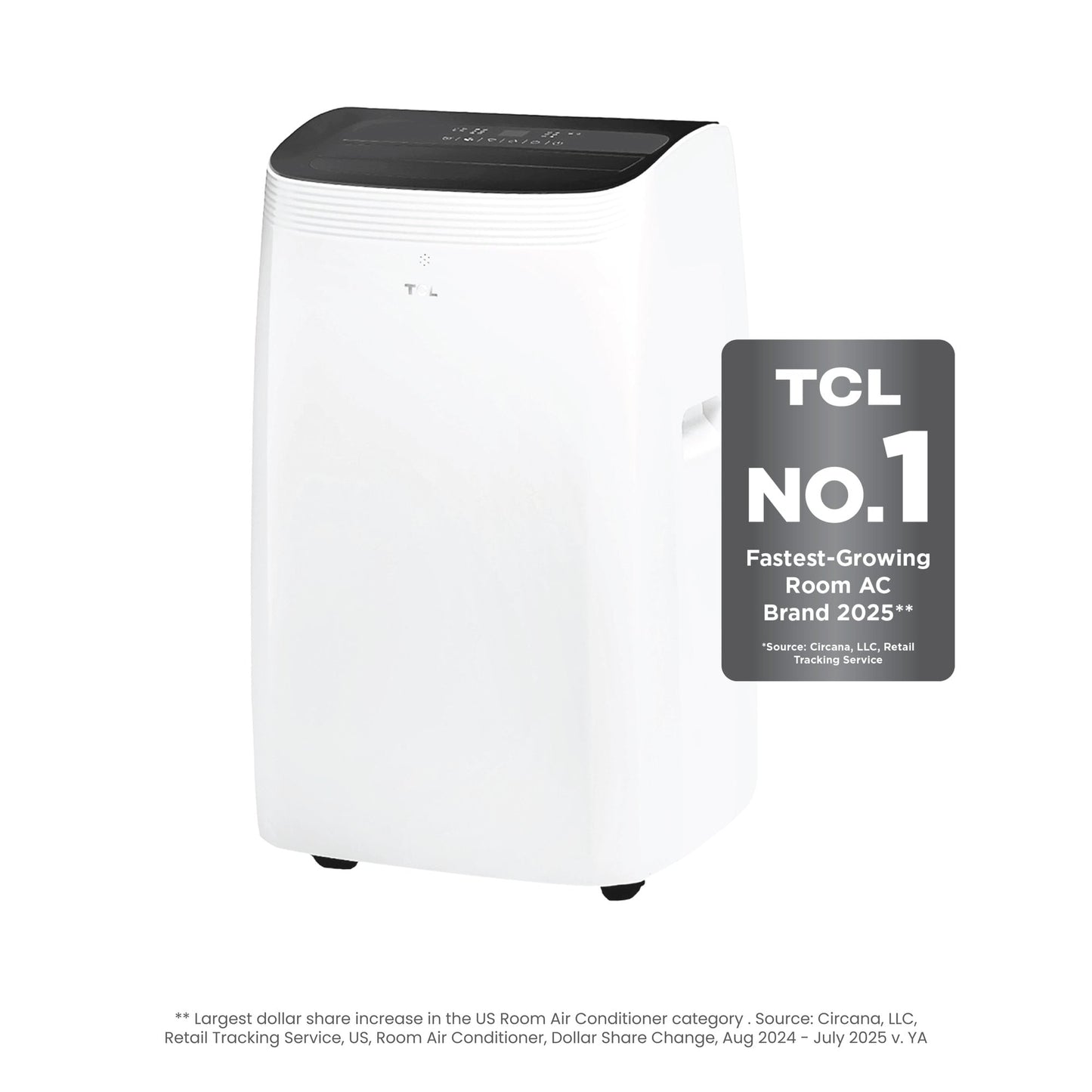 TCL 115-Volt Vented Medium Room Smart Portable Air Conditioner Remote Included
