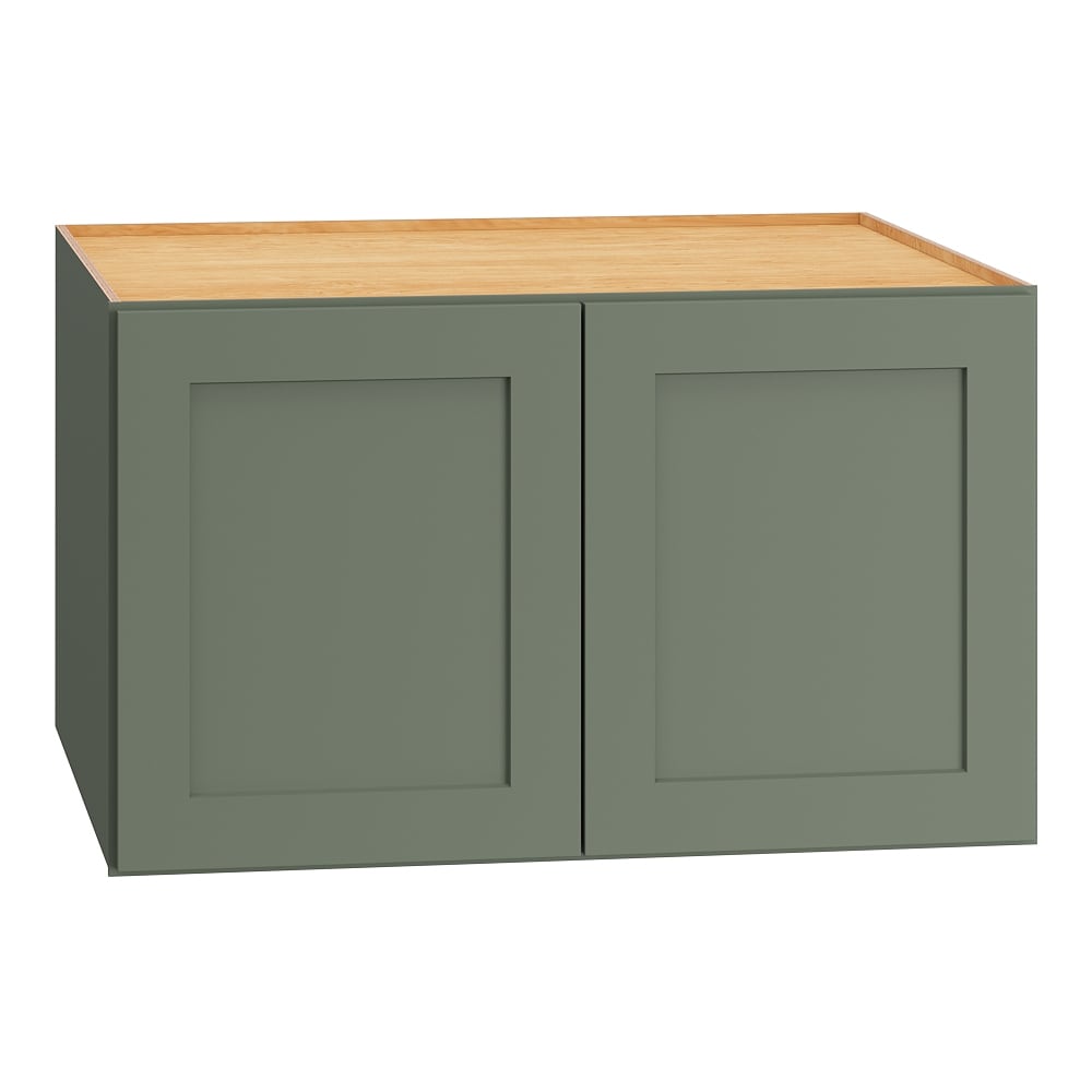 Diamond Express Jamestown 30-in W x 18-in H x 24-in D Retreat Green Wall Fully Assembled Plywood Cabinet Recessed Panel Shaker
