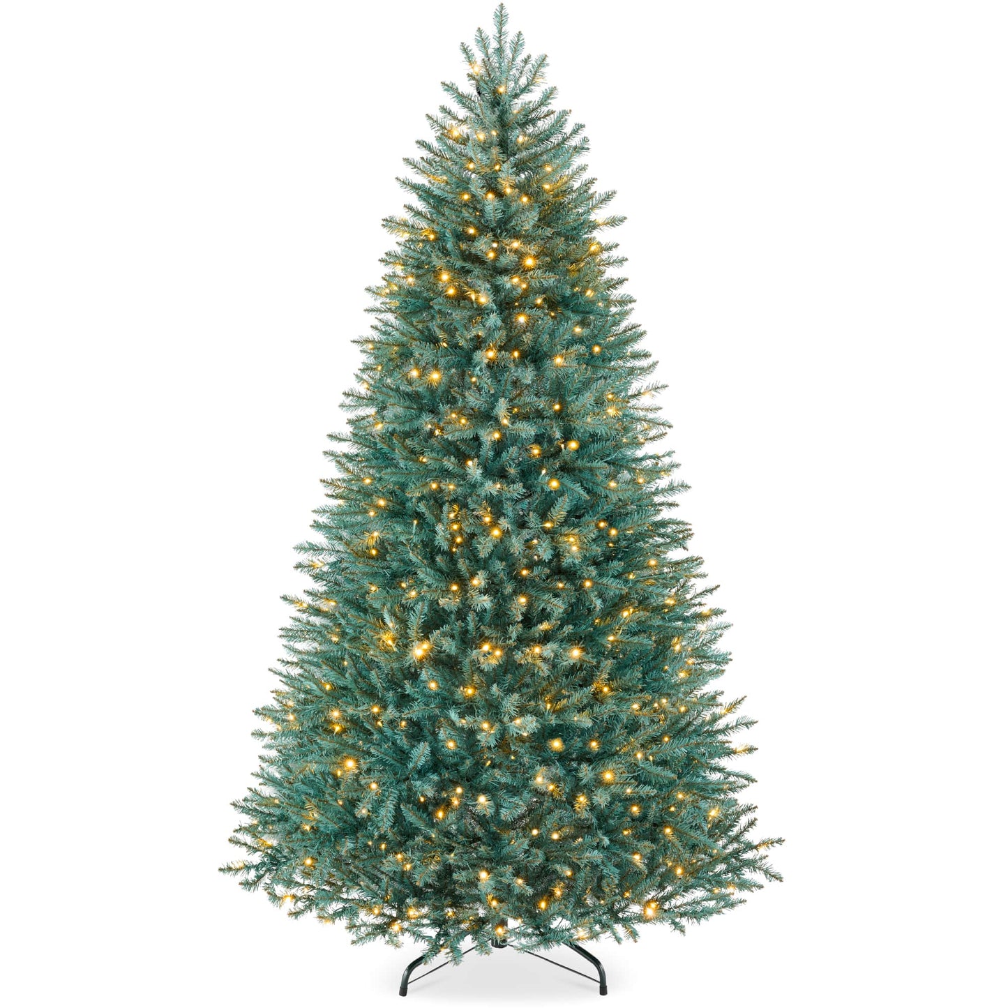 Best Choice Products 9ft Pre-Lit Premium Nordic Fir Artificial Full Christmas Tree w/2-in-1 Twinkle LEDs Blue Spruce