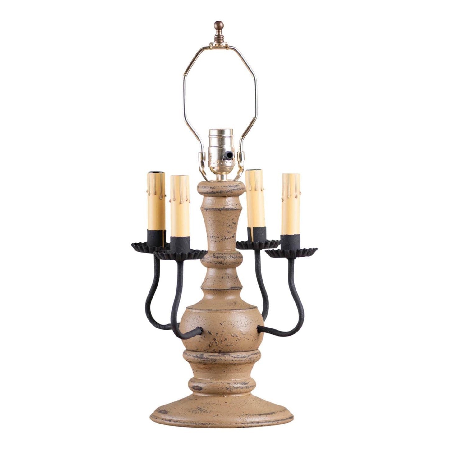 Irvin's Tinware Cedar Creek Lamp Base in Pearwood