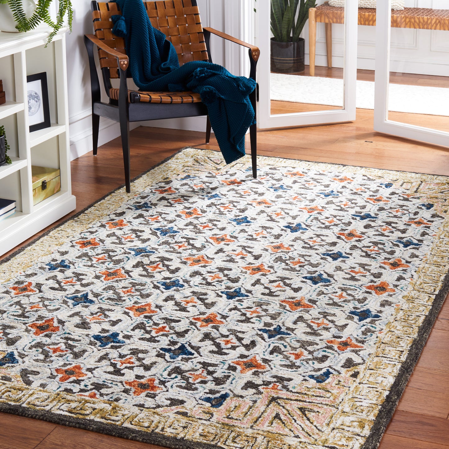 Safavieh Aspen 294 Blue/Taupe Traditional 5ft x 8ft Medium Rectangle Rug