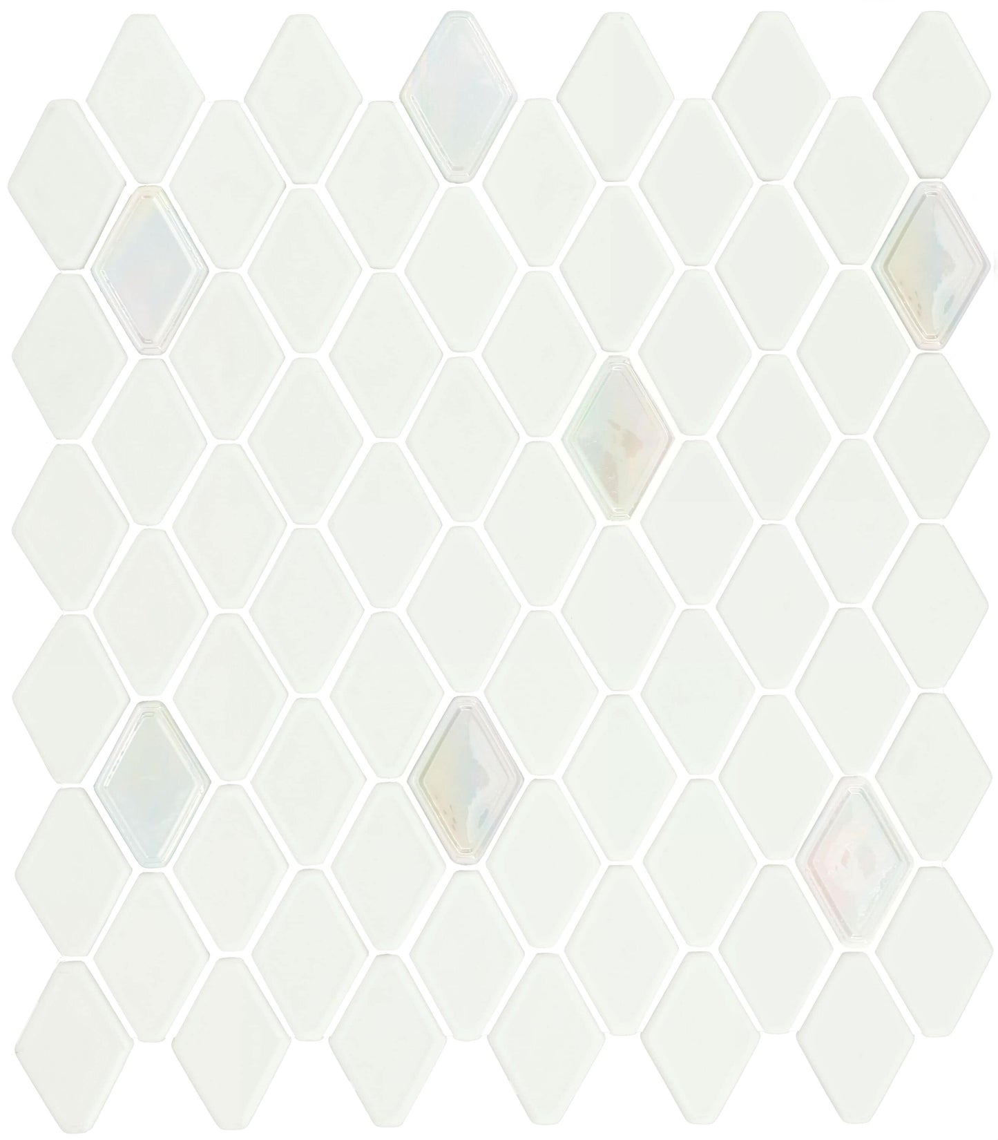Daltile Starcastle Celestial 11-in x 13-in Matte Glass Hexagon Mosaic Wall Tile ( 13.26-sq ft Carton )