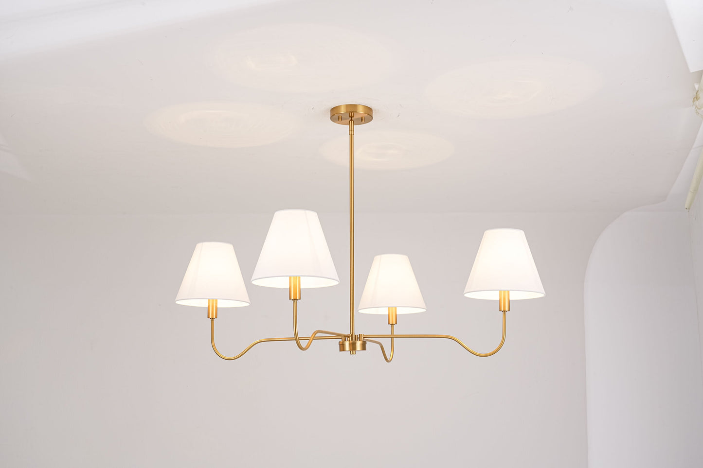 Y'INSP Genlut 4 -Light Brass Indoor Metal Chandelier