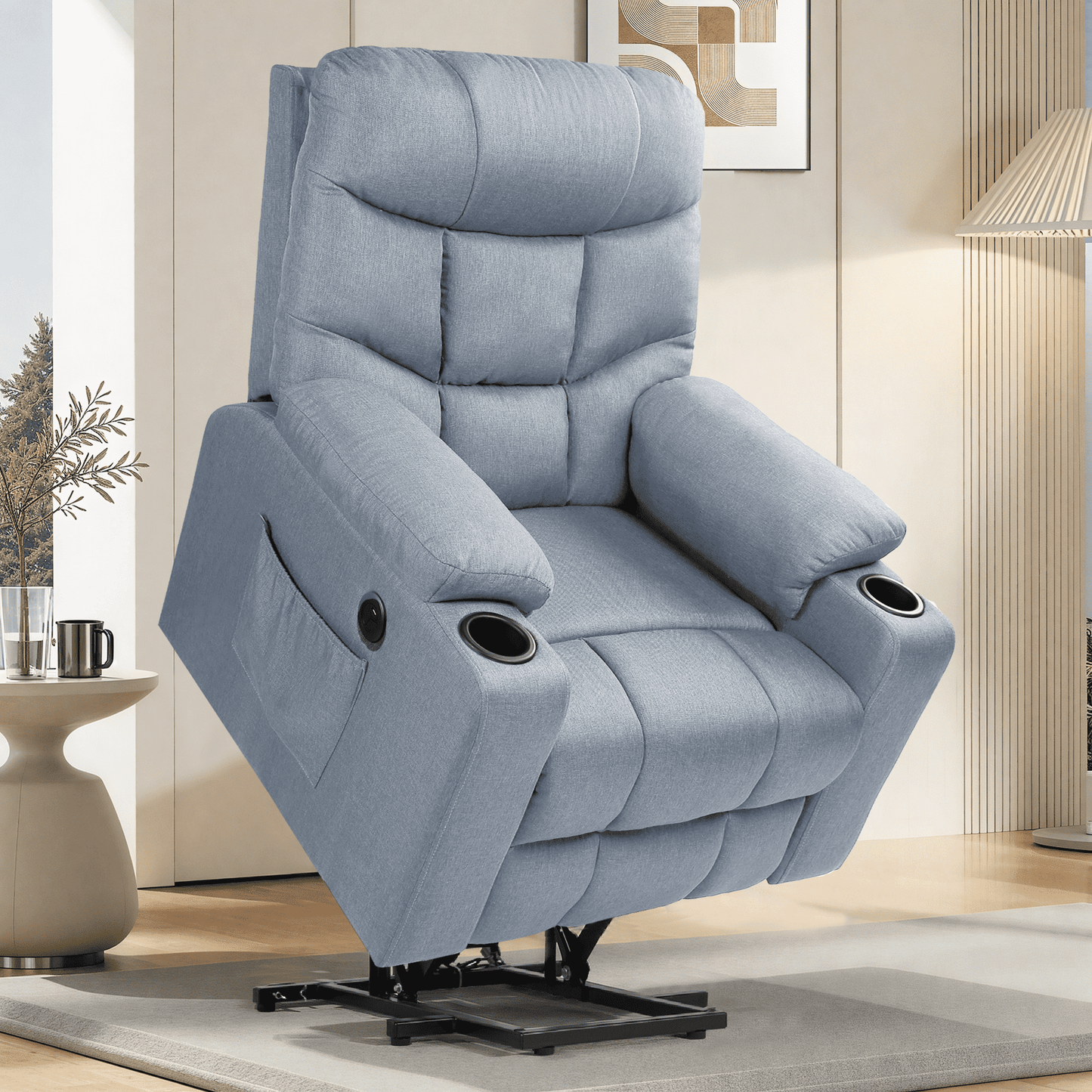 AECOJOY Electric Lift Chair with Heated Vibration Massage