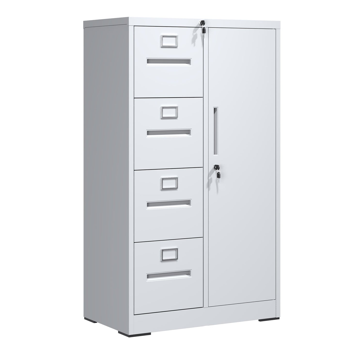 EXTRAUP File Cabinet White 4 -Drawer 29.92-in File Cabinet
