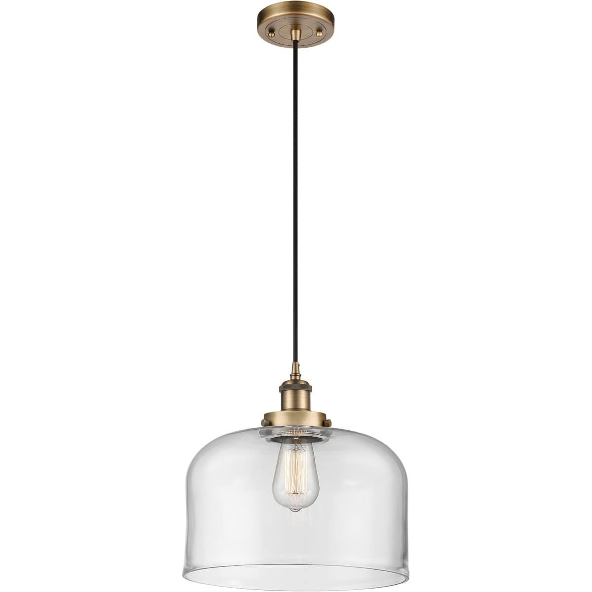 Innovations Lighting 916-1P-BB-G72-L Ballston X-Large Bell Mini Pendant Brushed Brass