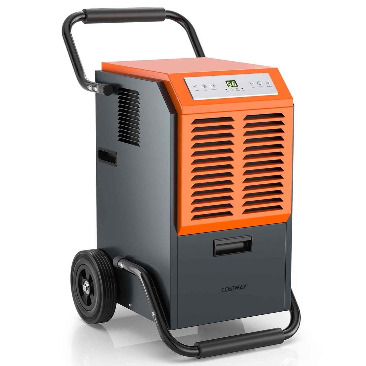 Costway 163-Pint Portable Commercial Dehumidifier with Water Tank and Drainage Pipe 4000 Square ft Coverage Area