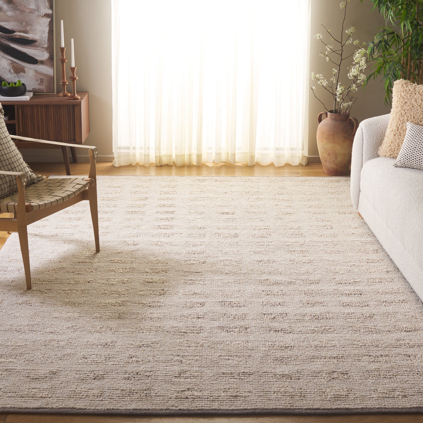 Safavieh Natura 202 Beige Contemporary 6ft x 9ft Medium Rectangle Rug