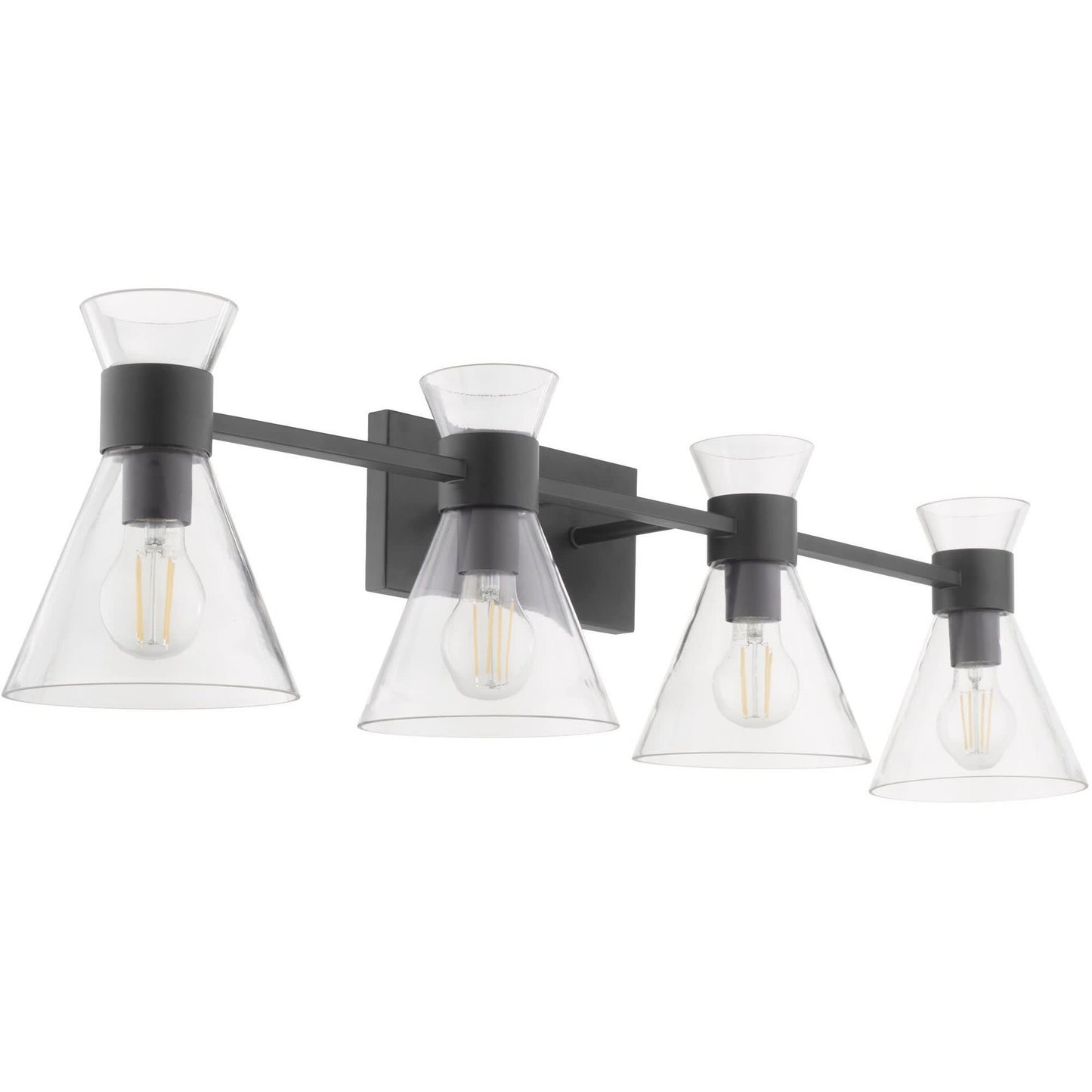 Quorum International Beldar 4 - Light Matte Black / Black Wall Sconce