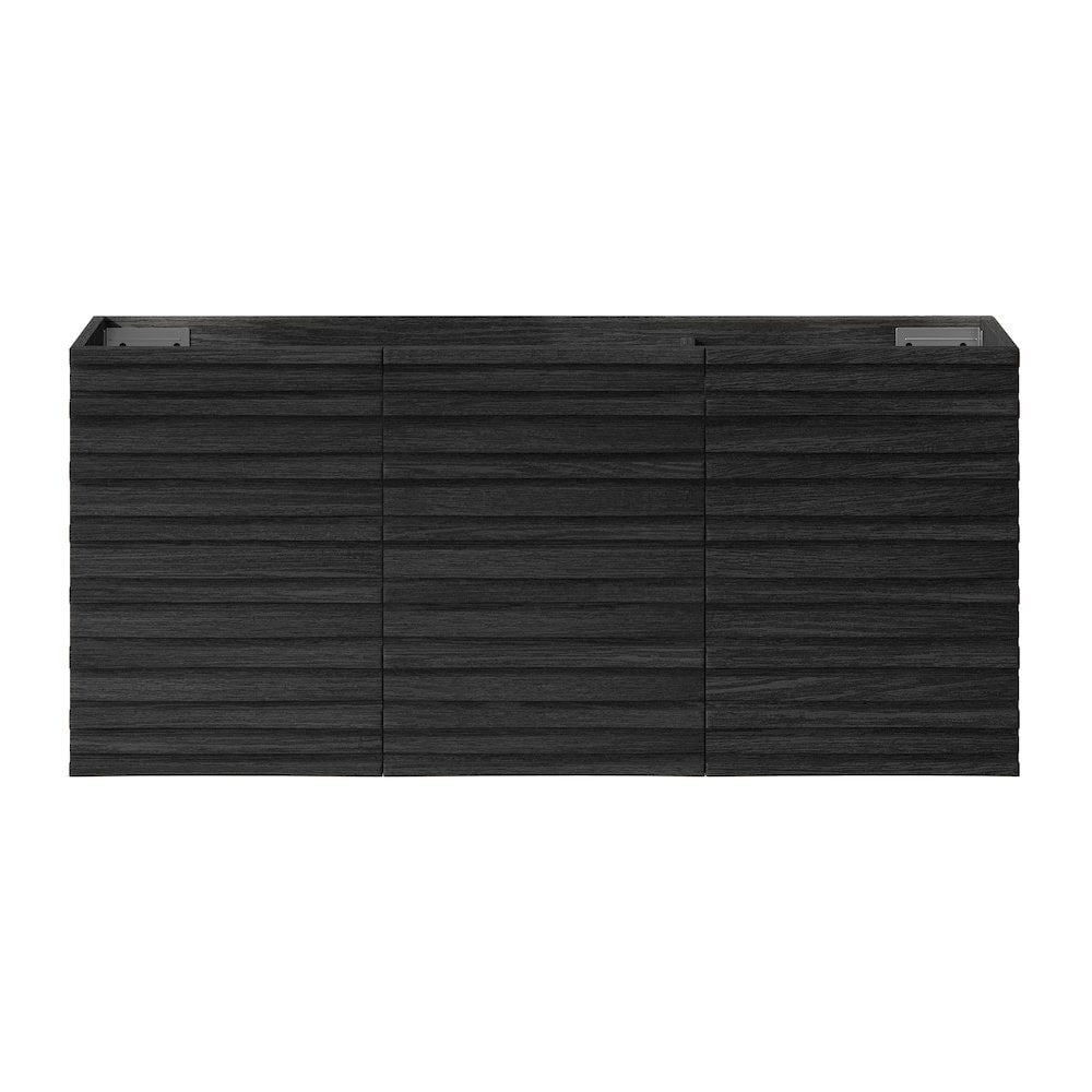 Swiss Madison Cascade 48 WallMounted Bathroom Vanity Cabinet without Top in Black Oak