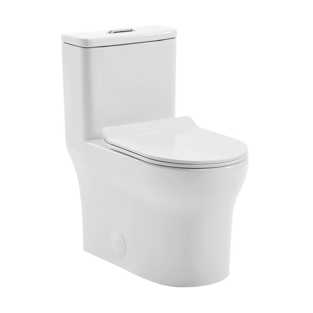 Swiss Madison Burdon One Piece Elongated Toilet Vortex Dual Flush 11 16 gpf