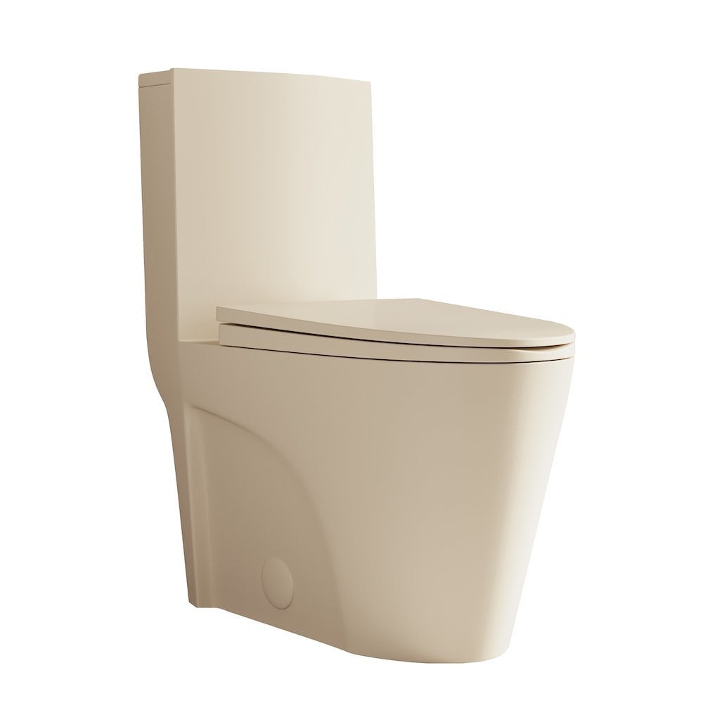 Swiss Madison 12 Rough in 11 16 GPF Dual Flush Elongated ADA Toilet in Matte Bisque