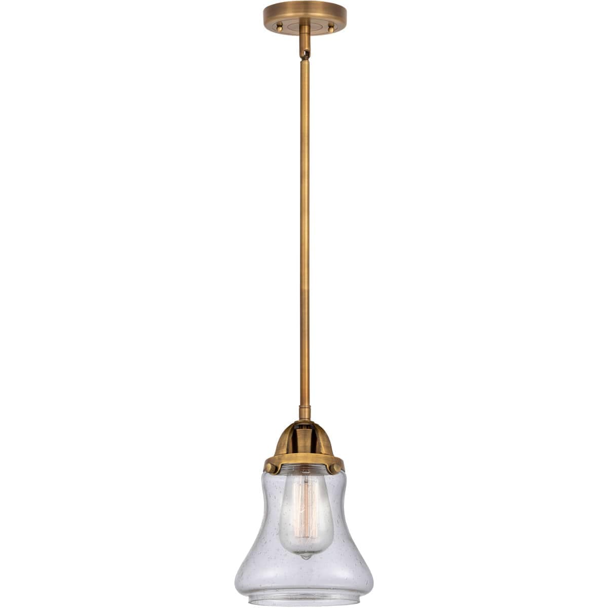 Innovations Lighting 288-1S-BB-G194 Nouveau 2 Bellmont Mini Pendant Brushed Brass