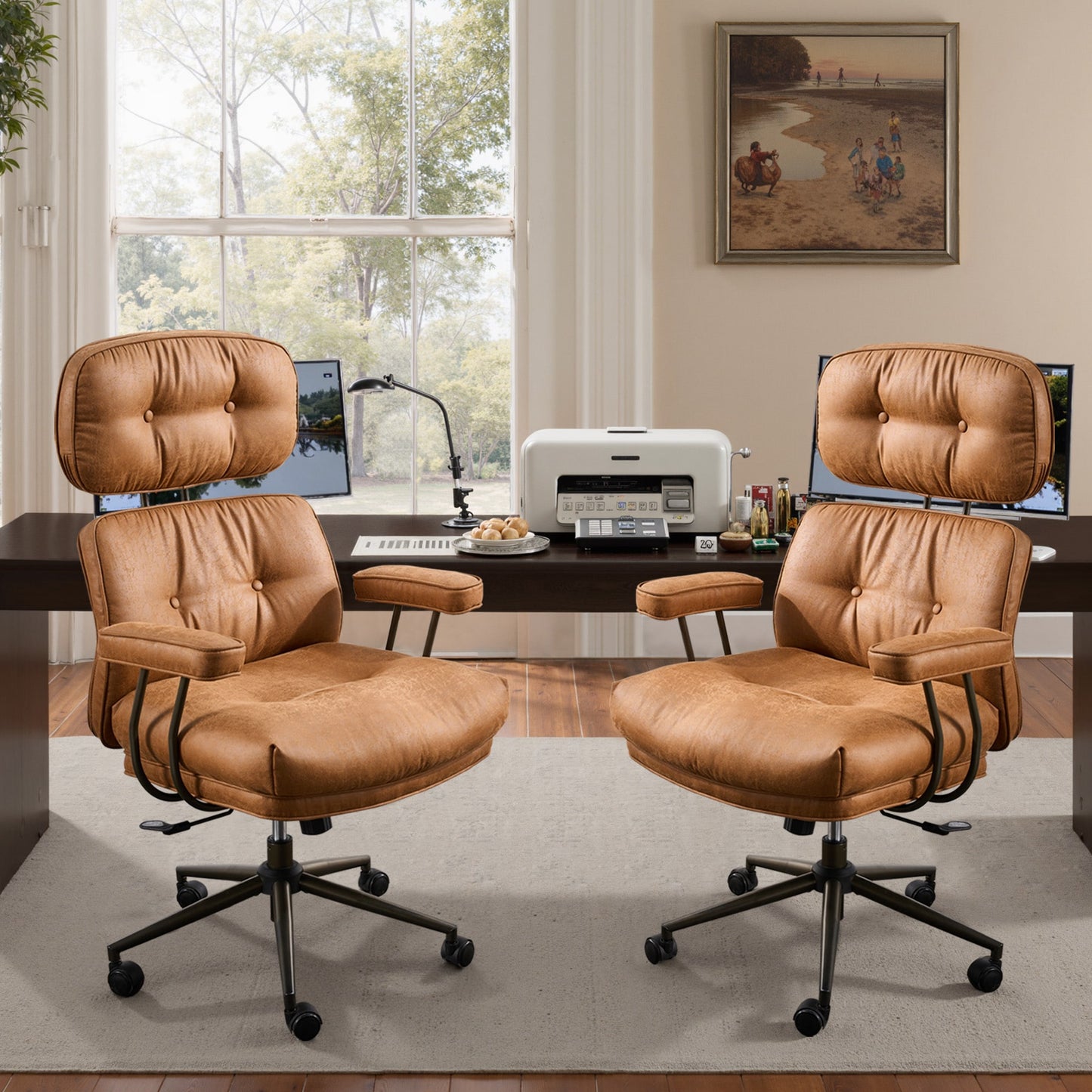 Pouuin Beige Contemporary Sleeper Chair