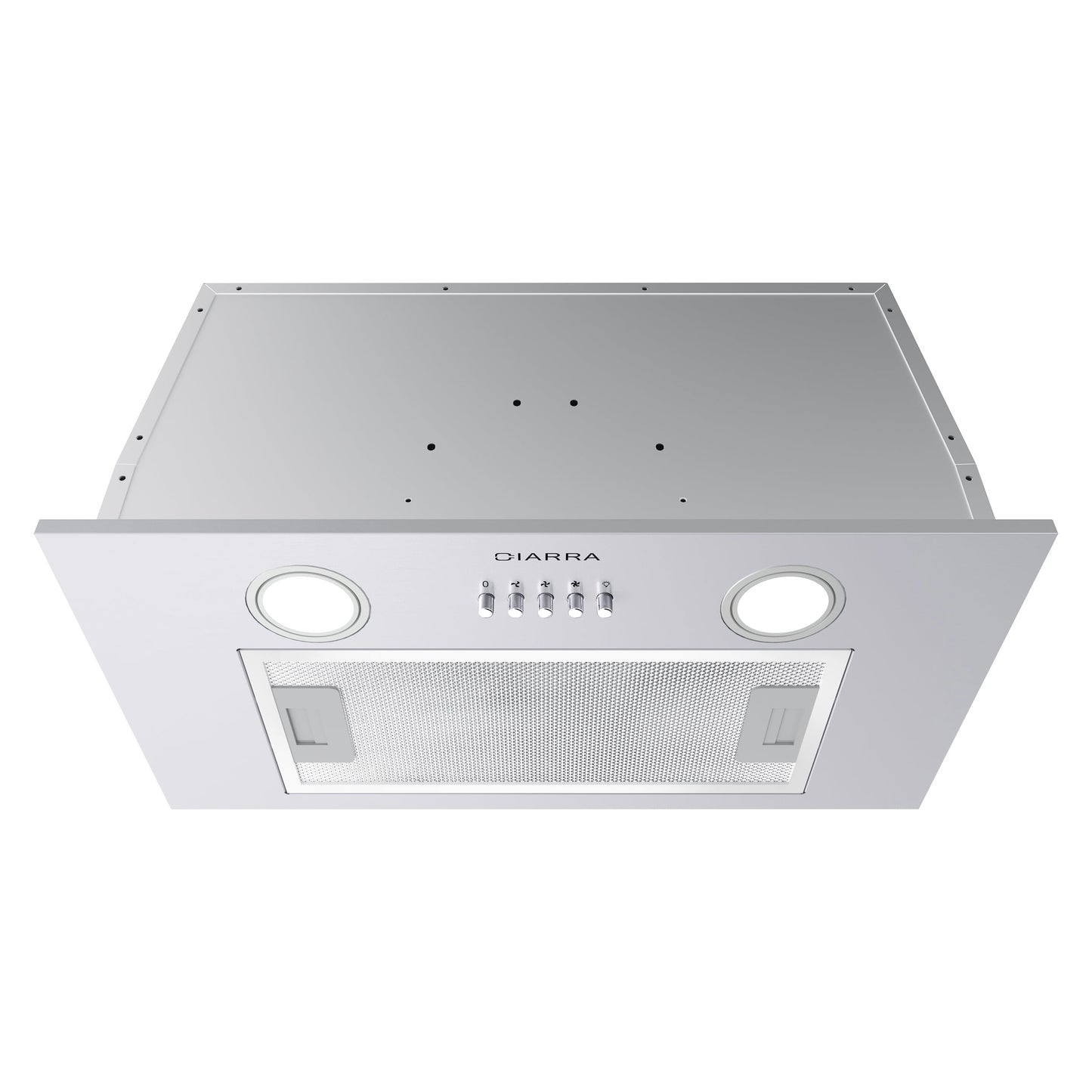 CIARRA Insert Range Hood 20 inch 450 CFM with Push Button Control Stainless Steel CAS913E52
