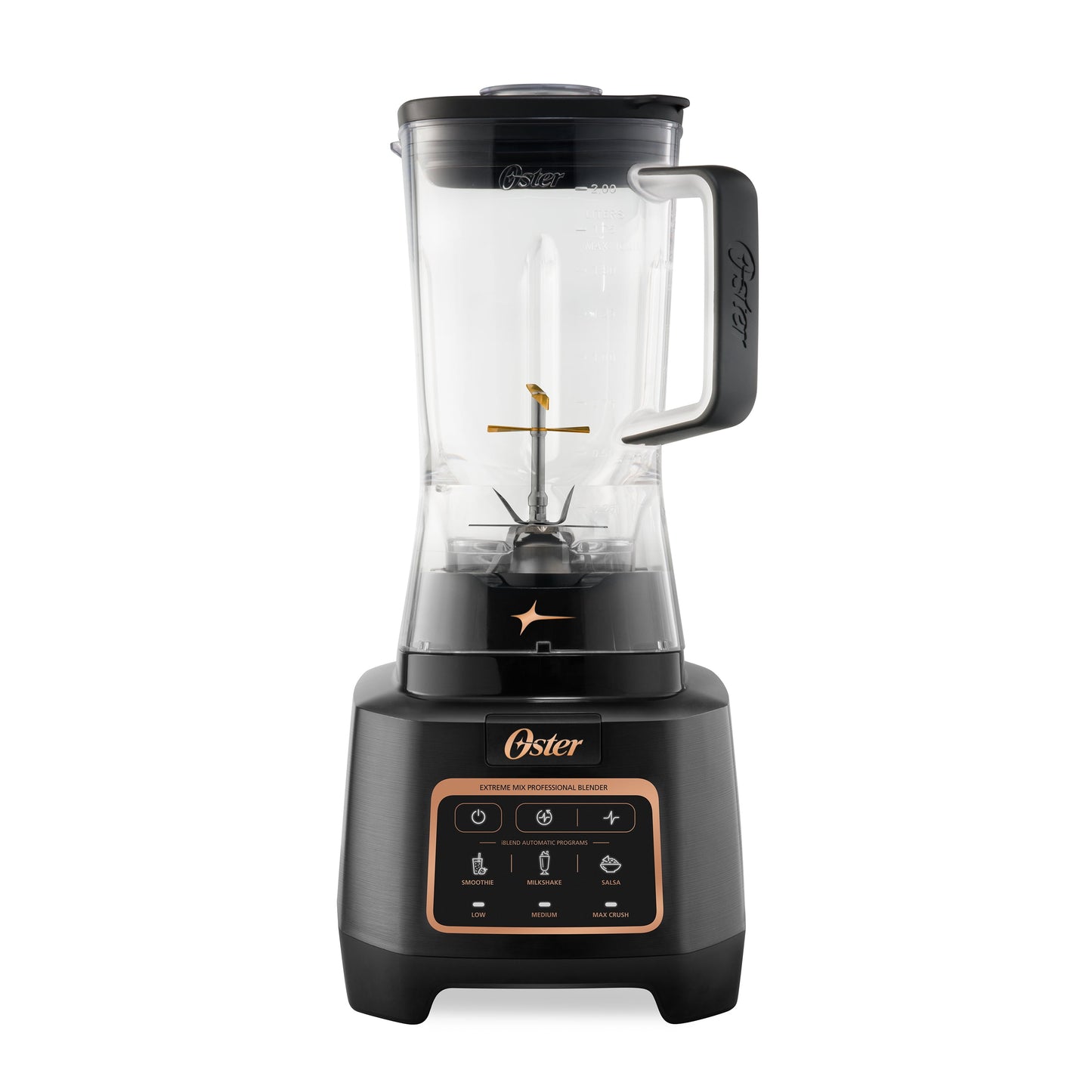 Oster Extreme Mix Blender, 1500 Watt High Speed Blender with 10-Point Blade, 64 oz. with Auto Programs