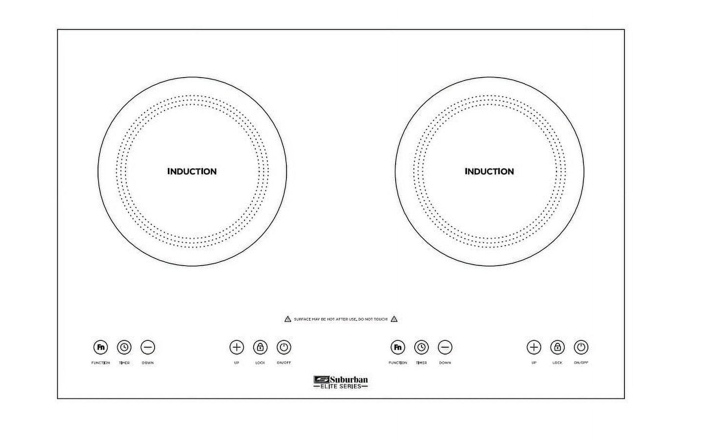 SUBURBAN DOUBLE ELEMENT COOKTOP