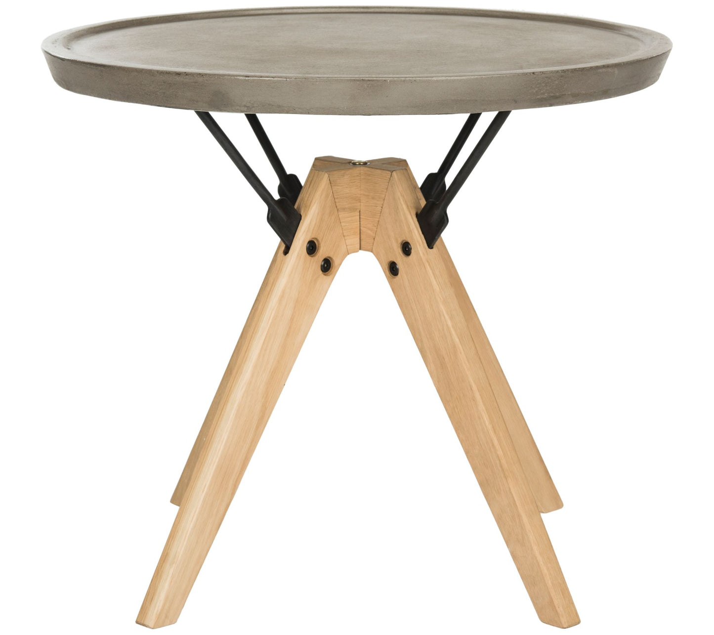 Farmond Indoor/Outdoor Modern Concrete Side Table by Safavieh