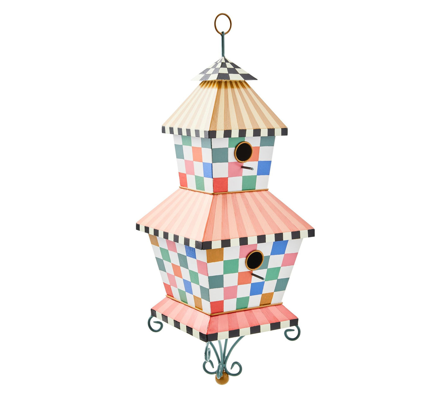 MacKenzie-Childs Dolce Vita Check Birdhouse