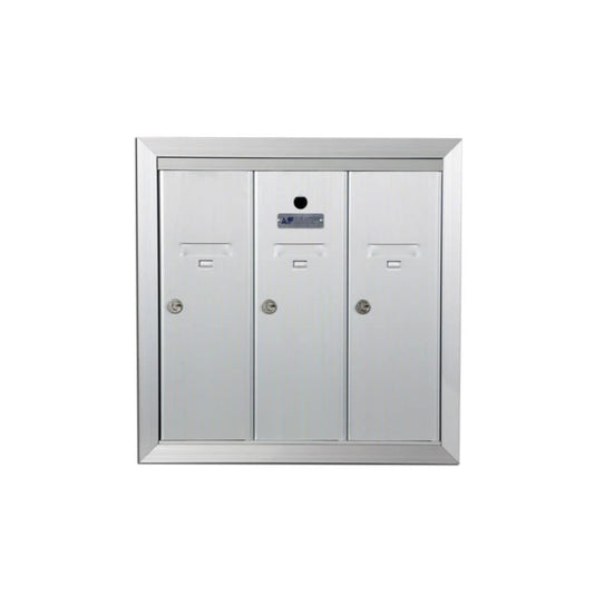 Florence Locking Metal Standard Mailbox Silver