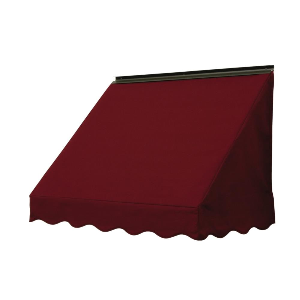 NuImage Awnings 3700 46-in Wide x 18-in Projection x 23-in Height Fabric Burgundy (4631) Solid Fixed Window Awning