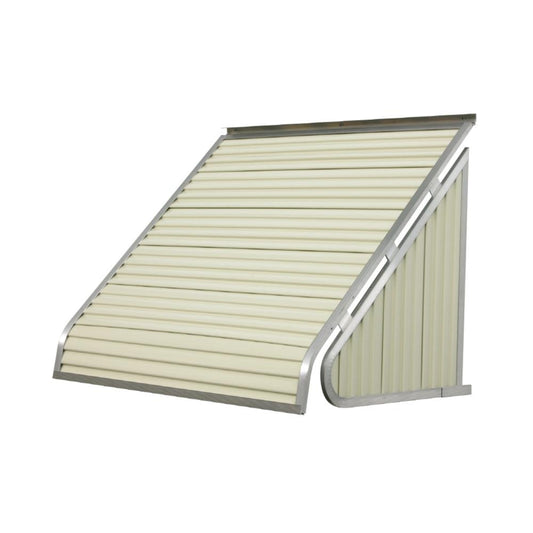 NuImage Awnings 3500 54-in Wide x 24-in Projection x 28-in Height Metal Almond Solid Fixed Window Awning